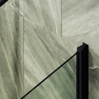 Шторка на ванну Maybahglass MGV-598-6 60x140, профиль черный, стекло прозрачное