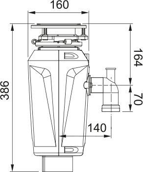 Комплект Мойка Blanco Subline 340/160-U кофе, левая + Измельчитель Franke