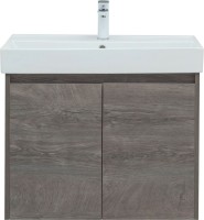 Тумба с раковиной Aquanet Nova Lite 75 дуб рошелье, с дверками