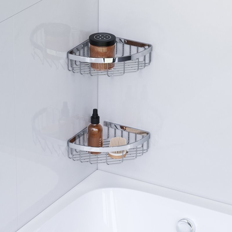 Полка AM.PM Sense L A7452200 угловая, хром, 2 шт.