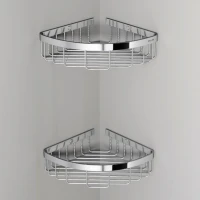 Полка AM.PM Sense L A7452200 угловая, хром, 2 шт. Полка AM.PM Sense L A7452200 угловая, хром, 2 шт.