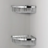 Полка AM.PM Sense L A7452200 угловая, хром, 2 шт. Полка AM.PM Sense L A7452200 угловая, хром, 2 шт.