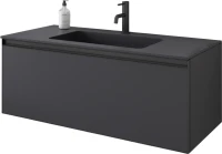 Мебель для ванной комнаты Armadi Art Quatro 1 100 anthracite, с раковиной anthracite