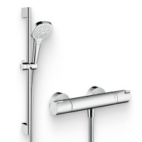 Душевой комплект Термостат Hansgrohe Ecostat 1001 CL ВМ 13211000 + Гарнитур Croma 26580400