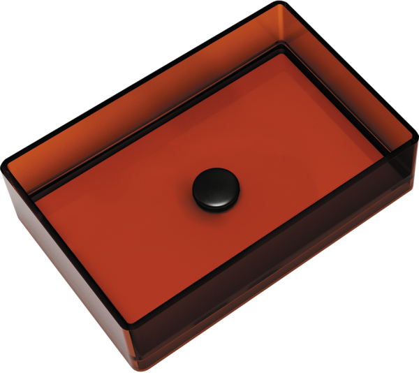 Накладная раковина Abber Kristall AT2803Opal коричневая