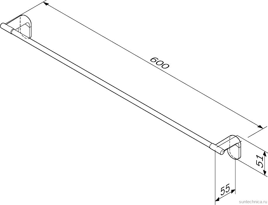 Держатель для полотенец AM.PM X-Joy A84346422 черный
