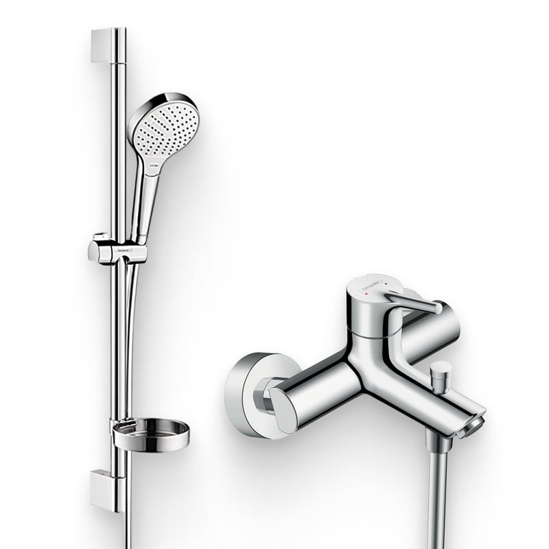 Душевой комплект Смеситель Hansgrohe Talis S 72400000 + Гарнитур Croma 26566400
