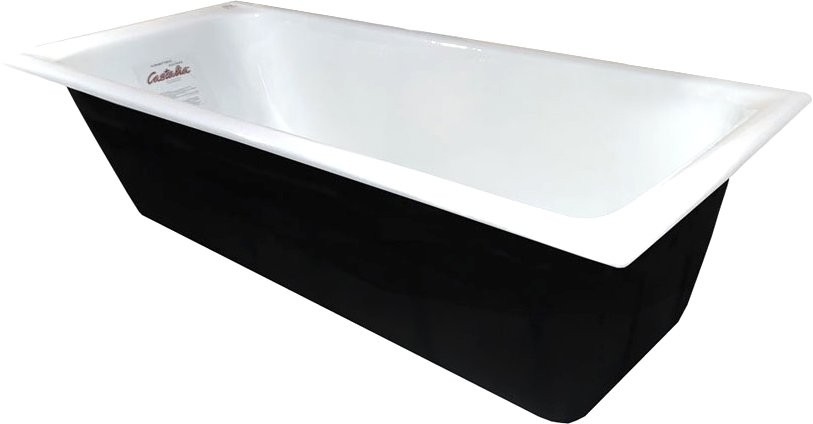 Чугунная ванна Castalia Prime S2021 170x75 см, пристенная, белая, на ножках