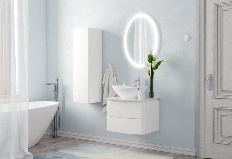 Тумба с раковиной Corozo Вико 60 Z2 подвесная, белая