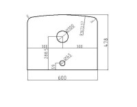 Тумба с раковиной Corozo Вико 60 Z2 подвесная, белая