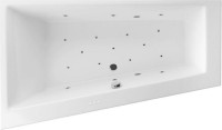Акриловая ванна Excellent Sfera WAEX.SFL17.RELAX L 170x100 см, угловая, левая, встраиваемая, с гидромассажем, белая, асимметричная, с каркасом, со сливом-переливом