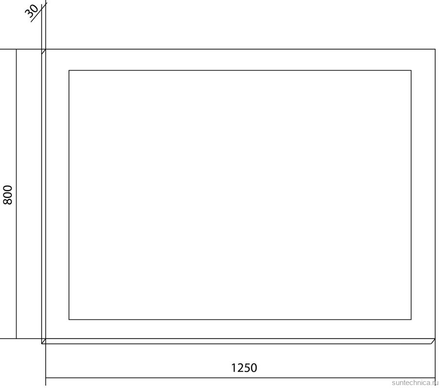 Мебель для ванной комнаты Бриклаер Вега 125 белая