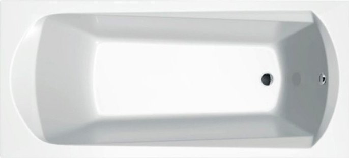 Акриловая ванна Ravak Domino 160x70 см, правая, пристенная, белая, на ножках