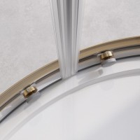 Душевой уголок Cezares Relax RELAX-304-RH-2-120/90-C-BORO 120x90, профиль брашированное золото