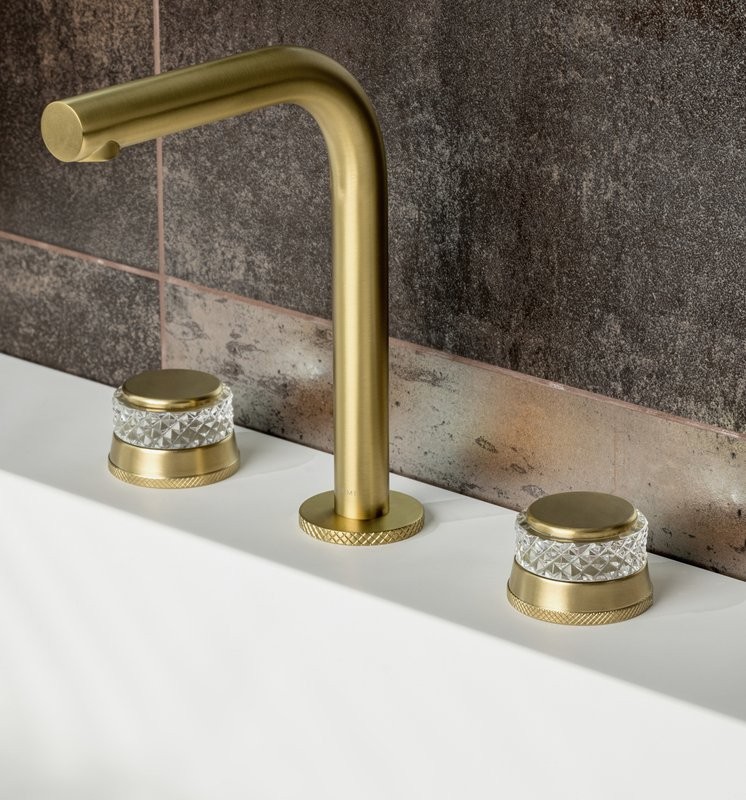 Смеситель для раковины Boheme Aura 152-MG-A матовое золото