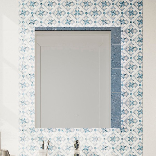 Зеркало DIWO Элиста, 60 с подсветкой светодиодной, инфракрасный выключатель, настенное, прямоугольное