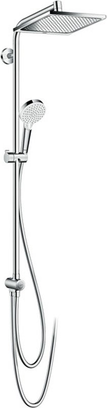 Душевой комплект Термостат Hansgrohe Ecostat E 15774000 для ванны с душем + Стойка Crometta E 240 1jet Showerpipe Reno 27289000 EcoSmart
