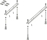 Акриловая ванна Riho Rething Space R 170x90 см, угловая, правая, встраиваемая, цвет европейский белый, пятиугольная, на ножках, со сливом-переливом