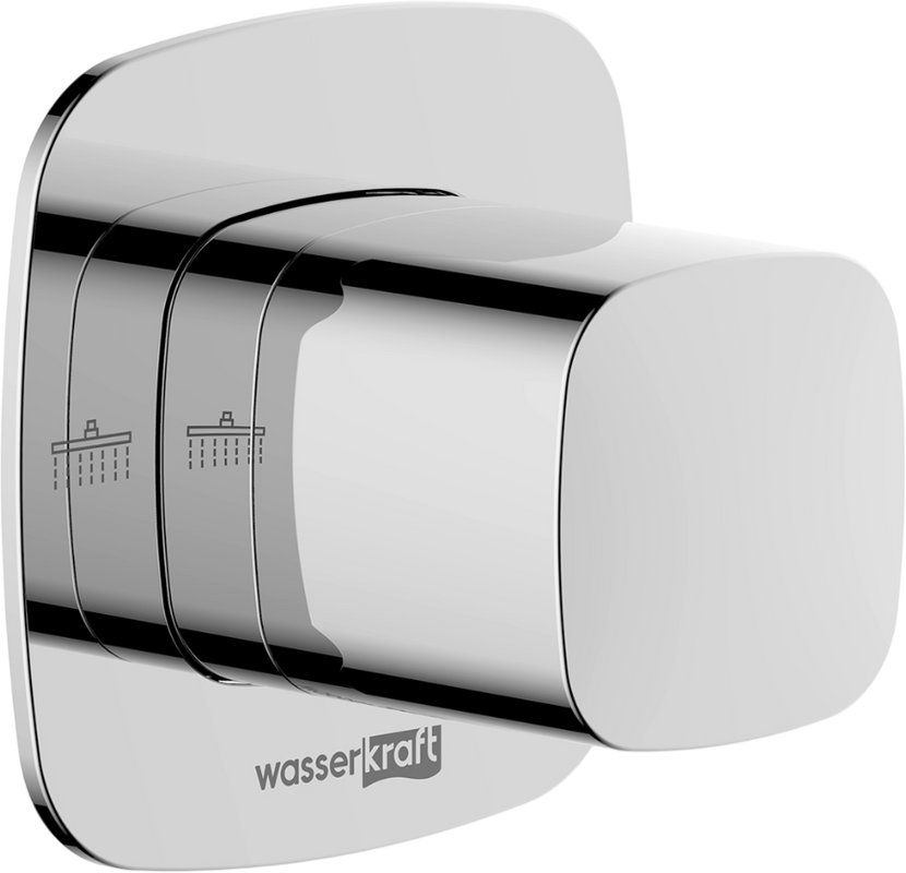 Душевой комплект Wasserkraft Naab A8651.312.090.118.326.087.103 С ВНУТРЕННЕЙ ЧАСТЬЮ, хром