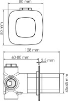 Душевой комплект Wasserkraft Naab A8651.312.090.118.326.087.103 С ВНУТРЕННЕЙ ЧАСТЬЮ, хром