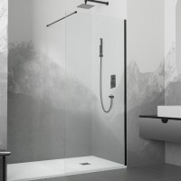Душевая перегородка RGW Walk In Walk In WA-010B 1000x1950 профиль черный