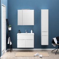 Зеркало-шкаф Aquanet Латина 80 белое