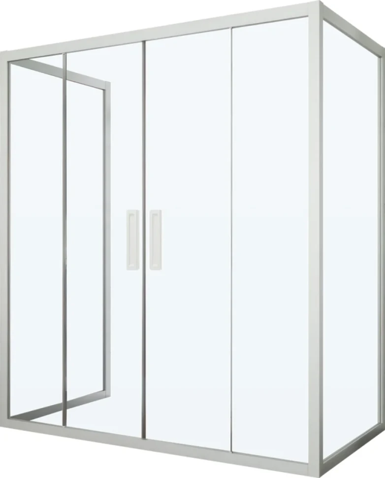 Душевой уголок Kubele DE019 R4U-CLN-MT 140х100 см, профиль матовый хром