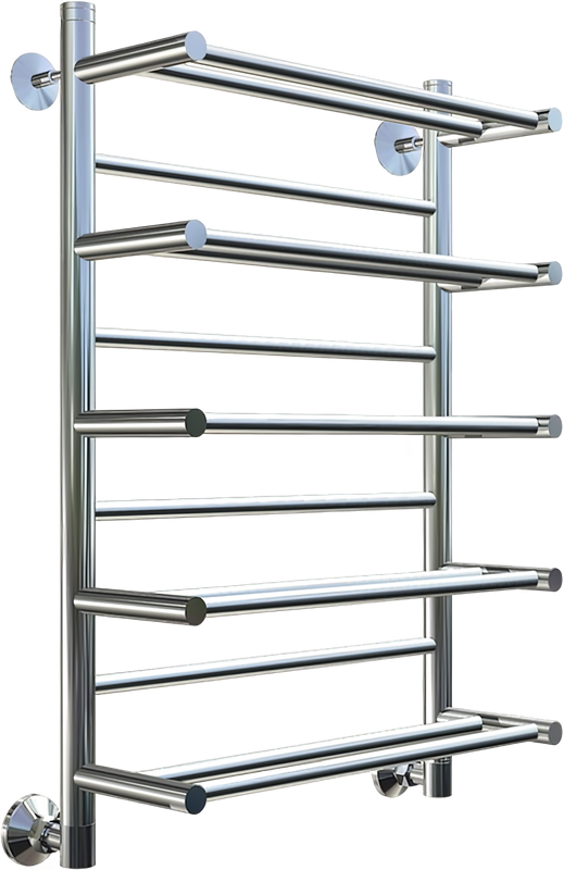 Полотенцесушитель водяной Тругор Вертикаль НП П ЛЦ35 80x50, с полкой