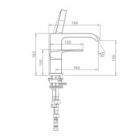 Смеситель на борт ванны Raglo R02.31.03, золотой сатин Смеситель на борт ванны Raglo R02.31.03, золотой сатин