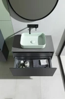 Тумба под раковину Allen Brau Infinity 100 1+1, подвесная, антрацит матовый