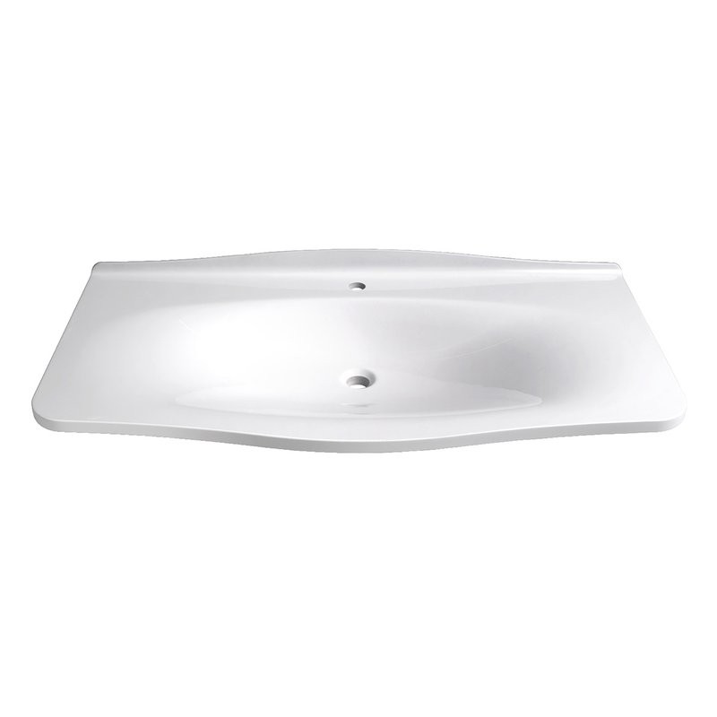 Тумба с раковиной Belux Анжело НП 110-01 подвесная, глянцевая белая