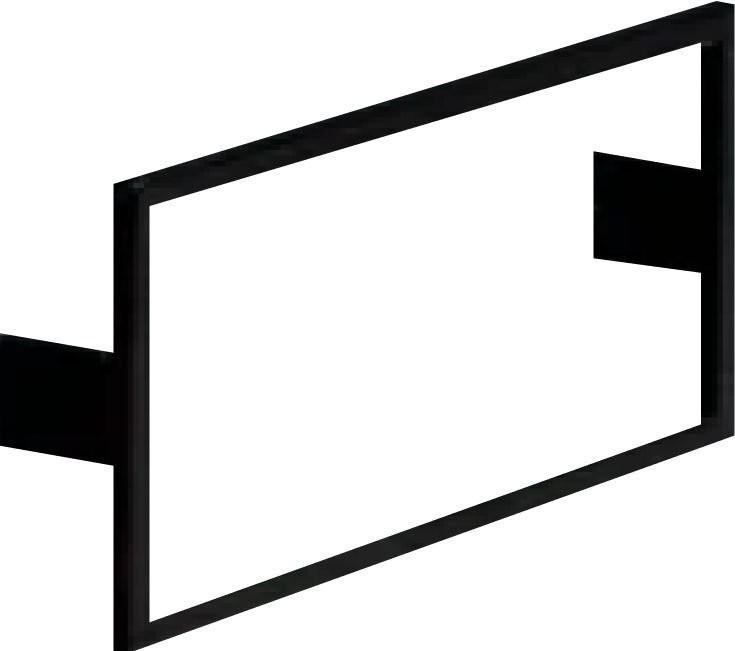 Тумба с раковиной La Fenice Cubo Twin 90 R подвесная, cappuccino, ручки белые, раковина Cubo 90 R