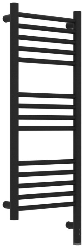 Полотенцесушитель электрический Сунержа Богема 3.1 15-6005-8030 90x35 см, подключение справа, темный титан муар, лесенка