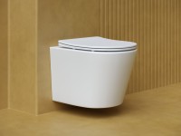 Комплект Унитаз подвесной Ceramicanova Balearica Rimless CN6000MW белый матовый + Инсталляция STWORKI + Кнопка 230823 хром матовый