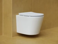 Комплект Унитаз подвесной Ceramicanova Balearica Rimless CN6000MW белый матовый + Инсталляция STWORKI + Кнопка 230823 хром матовый
