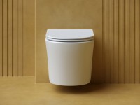 Комплект Унитаз подвесной Ceramicanova Balearica Rimless CN6000MW белый матовый + Инсталляция STWORKI + Кнопка 230823 хром матовый