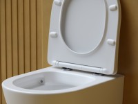 Комплект Унитаз подвесной Ceramicanova Balearica Rimless CN6000MW белый матовый + Инсталляция STWORKI + Кнопка 230823 хром матовый