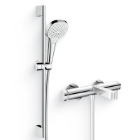 Душевой комплект Смеситель Hansgrohe Finoris 76420000 хром + Гарнитур Croma Select E Vario 26582400