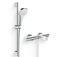Душевой комплект Смеситель Hansgrohe Finoris 76420000 хром + Гарнитур Croma Select E Vario 26582400