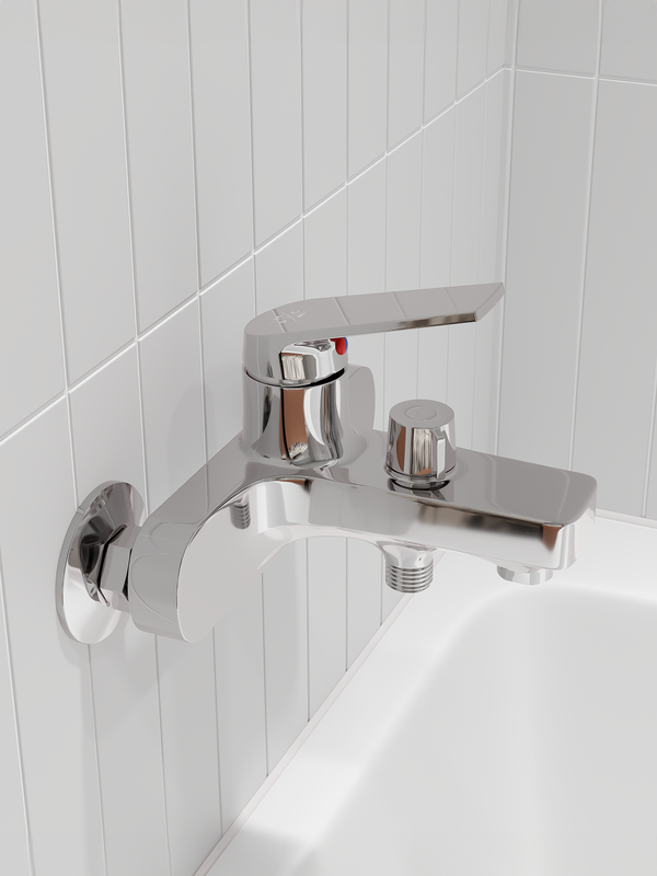 Смеситель для ванны с душем РМС PL7 PL7СН-009E хром