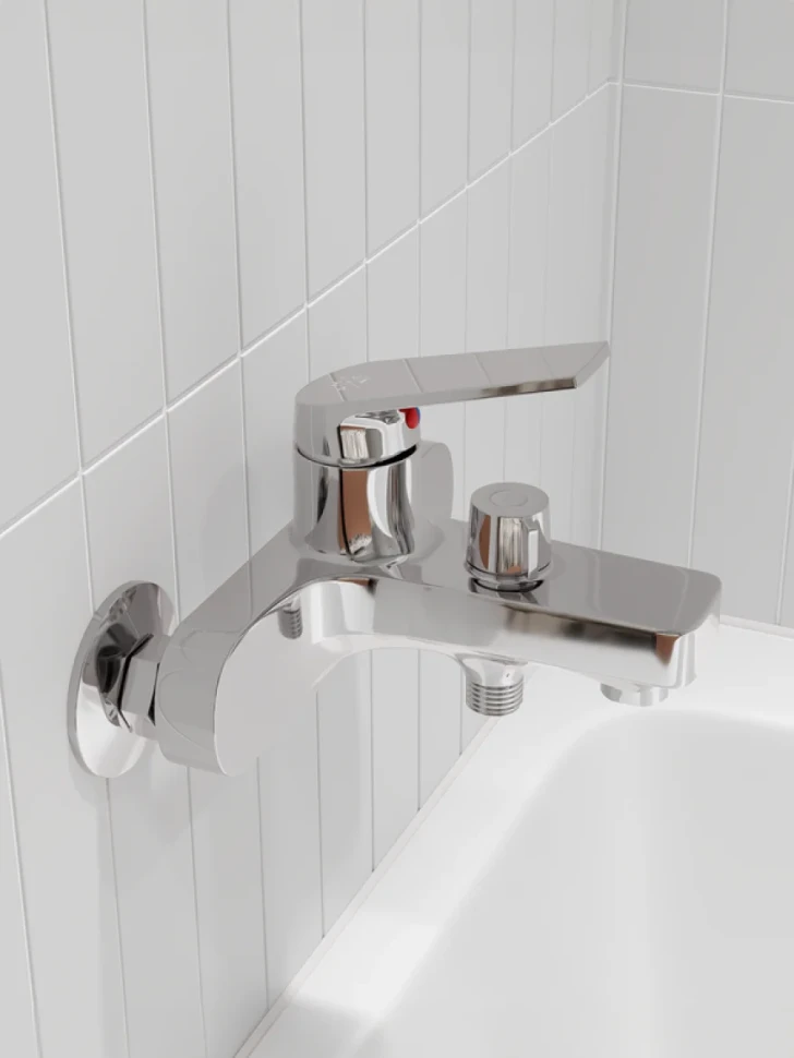 Смеситель для ванны с душем РМС PL7 PL7СН-009E хром