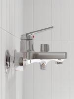 Смеситель для ванны с душем РМС PL7 PL7СН-009E хром Смеситель для ванны с душем РМС PL7 PL7СН-009E хром
