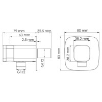 Шланговое подключение цвет черный A327 WasserKRAFT Шланговое подключение цвет черный A327 WasserKRAFT