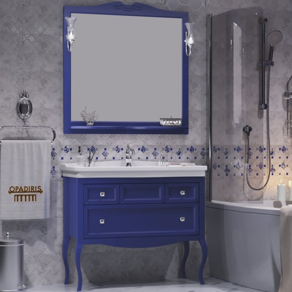 Мебель для ванной комнаты Opadiris Валери 105 сапфир
