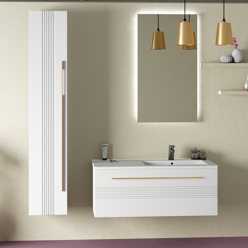 Тумба с раковиной Sanvit Соната 1-100 R белая