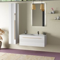 Тумба с раковиной Sanvit Соната 1-100 R белая