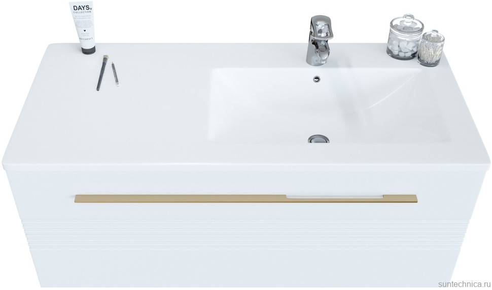 Тумба с раковиной Sanvit Соната 1-100 R белая