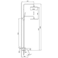 Душевая стойка Gappo G06 G2406 хром