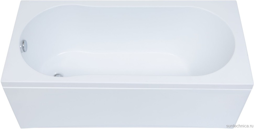 Акриловая ванна Aquanet Light 243871 160x70 см, пристенная, белая, с каркасом