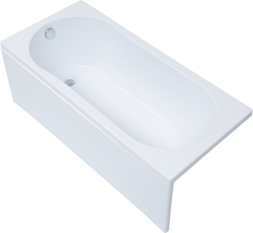 Акриловая ванна Aquanet Light 243871 160x70 см, пристенная, белая, с каркасом